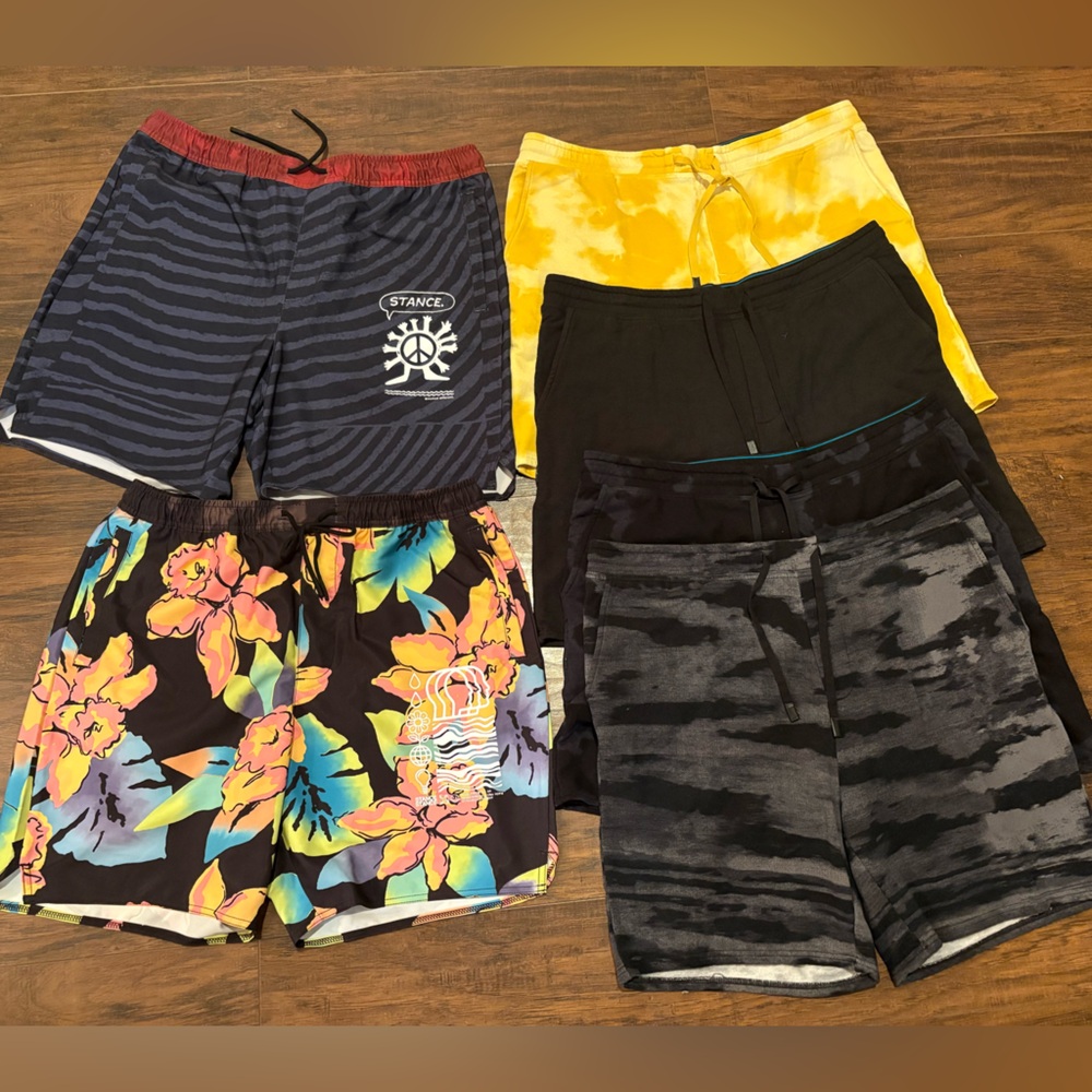 6 pairs of Stance shorts sz XL